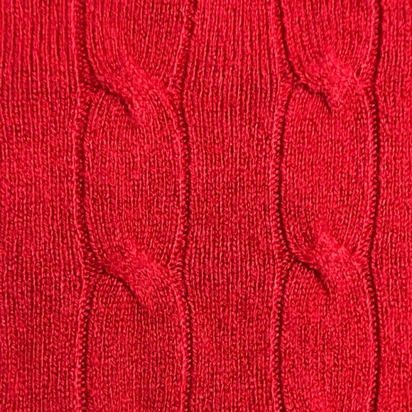 New York & Company Red Crew Neck Cable Knit Sweater XL Soft Cozy Pullover - Picture 7 of 9